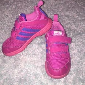 Adidas Pink and Purple Tennis Shoe